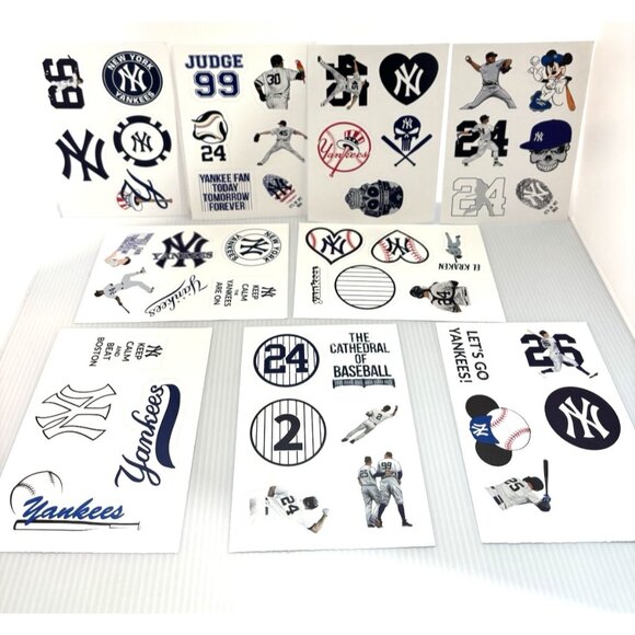 MLB New York Yankees Baseball Stickers 9 Sheets Aaron Judge #99 Fan Decals Pack! - Picture 1 of 8